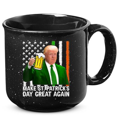 Donald Trump Make St Patricks Day Great Again 15oz Campfire Ceramic Mug