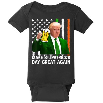 Donald Trump Make St Patricks Day Great Again Baby Bodysuit