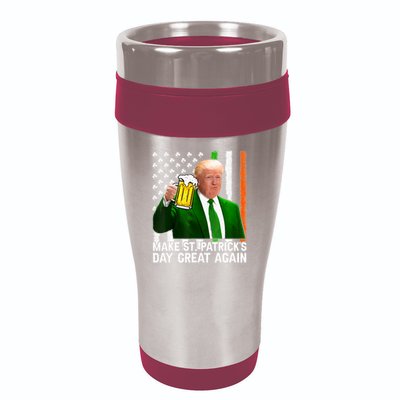 Donald Trump Make St Patricks Day Great Again 16oz Travel Tumbler