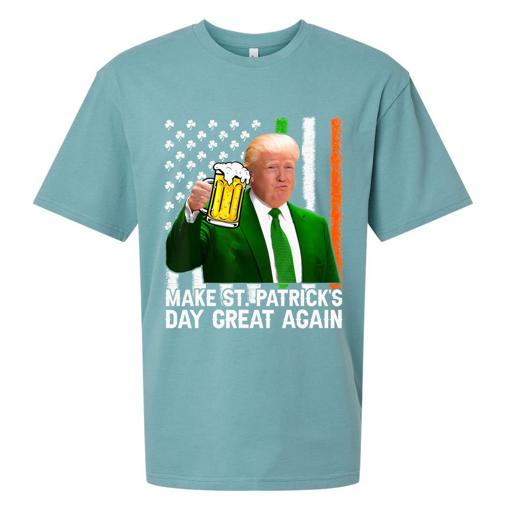 Donald Trump Make St Patricks Day Great Again Sueded Cloud Jersey T-Shirt