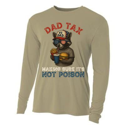 Dad Tax Making Sure It's Not  Funny Dad 4th Of July  Cooling Performance Long Sleeve Crew