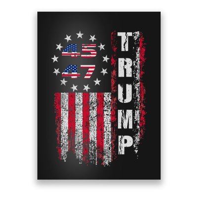 Donald Trump Merchandise 45 47 Trump 2025 Poster