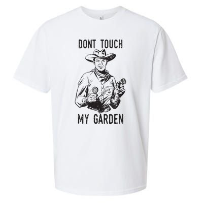 Dont Touch My Garden Funny Gardening Gardener Gift Sueded Cloud Jersey T-Shirt