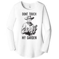 Dont Touch My Garden Funny Gardening Gardener Gift Women's Perfect Tri Tunic Long Sleeve Shirt