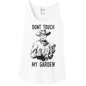 Dont Touch My Garden Funny Gardening Gardener Gift Ladies Essential Tank