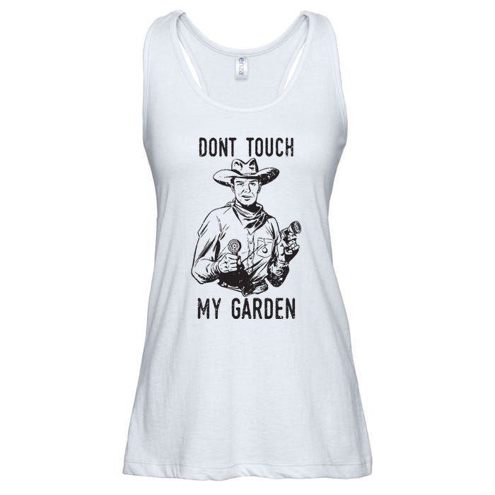 Dont Touch My Garden Funny Gardening Gardener Gift Ladies Essential Flowy Tank