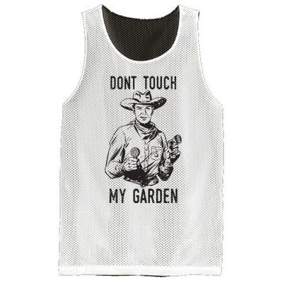 Dont Touch My Garden Funny Gardening Gardener Gift Mesh Reversible Basketball Jersey Tank