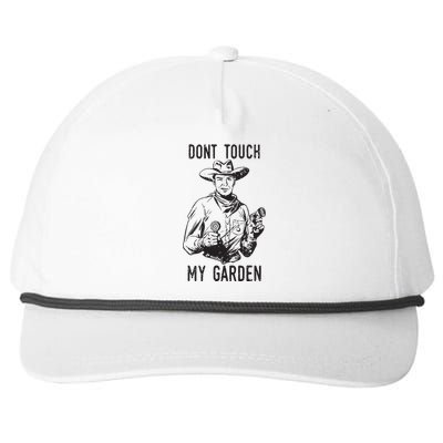 Dont Touch My Garden Funny Gardening Gardener Gift Snapback Five-Panel Rope Hat