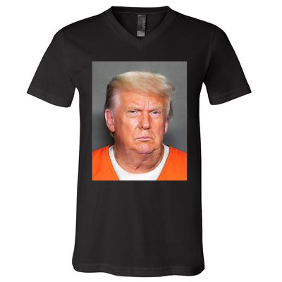 Donald Trump Mug Shot V-Neck T-Shirt