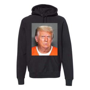 Donald Trump Mug Shot Premium Hoodie