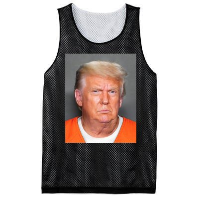 Donald Trump Mug Shot Mesh Reversible Basketball Jersey Tank