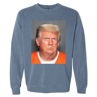 Donald Trump Mug Shot Garment-Dyed Sweatshirt