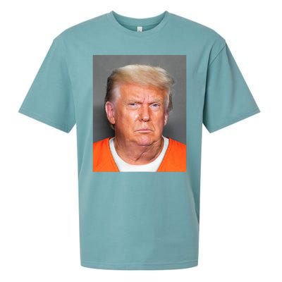 Donald Trump Mug Shot Sueded Cloud Jersey T-Shirt