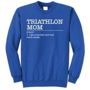 Definition Triathlon Mom Triathlete Athlete Swimming Running Gift Sweatshirt