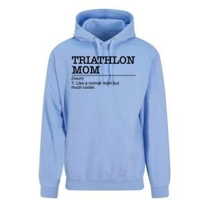 Definition Triathlon Mom Triathlete Athlete Swimming Running Gift Unisex Surf Hoodie