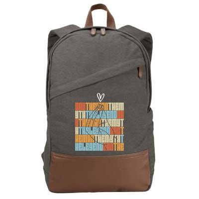 Dad The Myth The Legend Daddy Papa Love Heart Fathers Day Gift Cotton Canvas Backpack