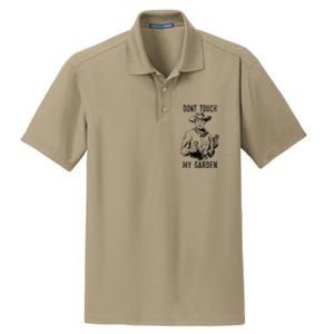 DonT Touch My Garden Funny Gardening Dry Zone Grid Polo