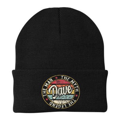 Dave The Man The Myth The Legend First Name Dave Knit Cap Winter Beanie