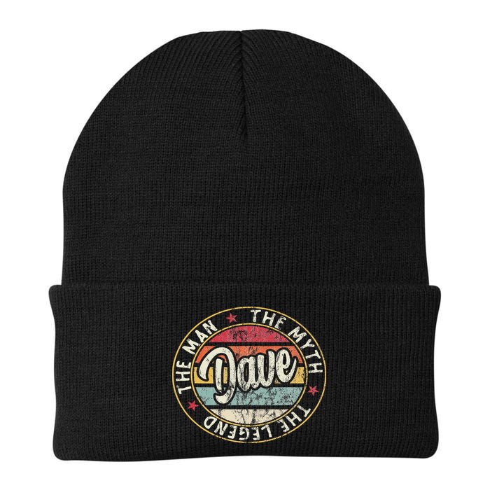 Dave The Man The Myth The Legend First Name Dave Knit Cap Winter Beanie