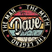 Dave The Man The Myth The Legend First Name Dave Drawstring Bag