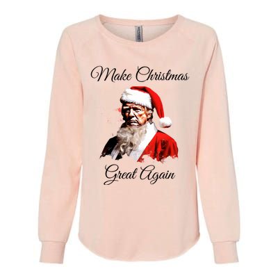 Donald Trump Make Christmas Great Again Christmas Festive Holiday Womens California Wash Sweatshirt