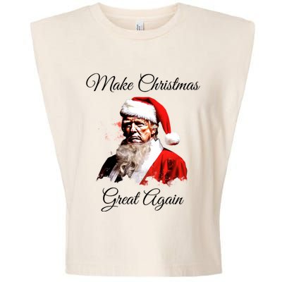 Donald Trump Make Christmas Great Again Christmas Festive Holiday Garment-Dyed Women's Muscle Tee