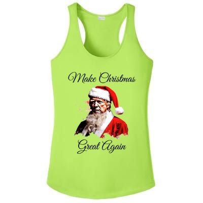 Donald Trump Make Christmas Great Again Christmas Festive Holiday Ladies PosiCharge Competitor Racerback Tank