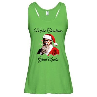 Donald Trump Make Christmas Great Again Christmas Festive Holiday Ladies Essential Flowy Tank