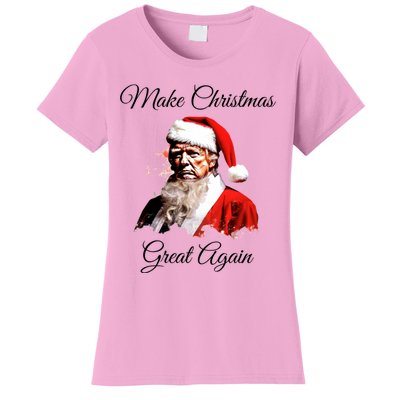 Donald Trump Make Christmas Great Again Christmas Festive Holiday Women's T-Shirt