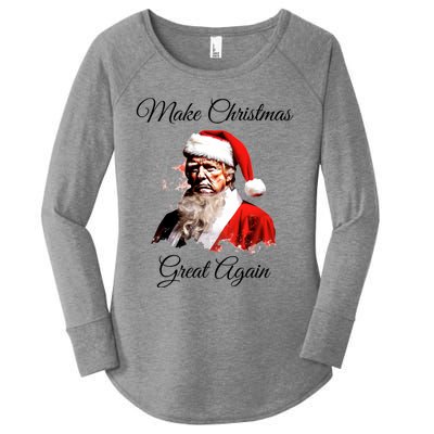 Donald Trump Make Christmas Great Again Christmas Festive Holiday Women's Perfect Tri Tunic Long Sleeve Shirt