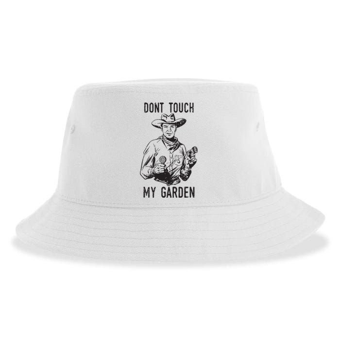 Dont Touch My Garden Funny Gardening Gardener Gift Sustainable Bucket Hat