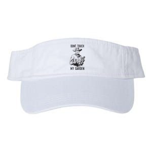 Dont Touch My Garden Funny Gardening Gardener Gift Valucap Bio-Washed Visor