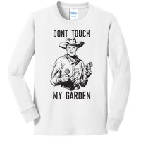 Dont Touch My Garden Funny Gardening Gardener Gift Kids Long Sleeve Shirt