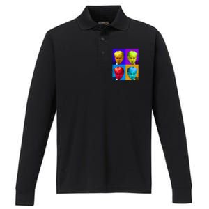 Donald Trump Mug Shot Colorful Pop Art Performance Long Sleeve Polo