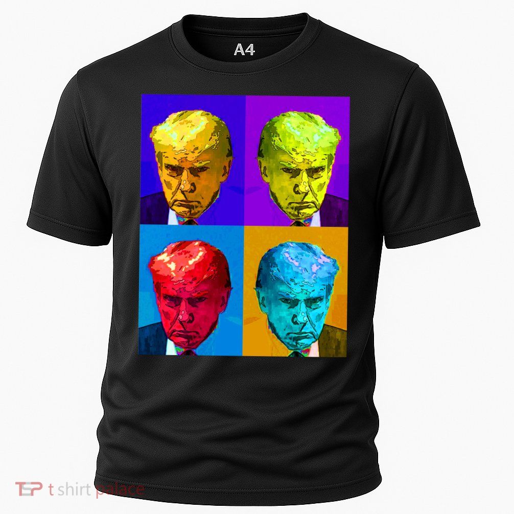 Donald Trump Mug Shot Colorful Pop Art Performance Shirt