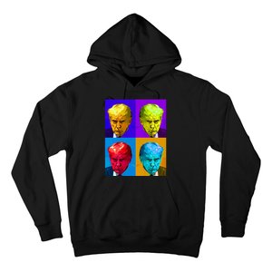 Donald Trump Mug Shot Colorful Pop Art Hoodie