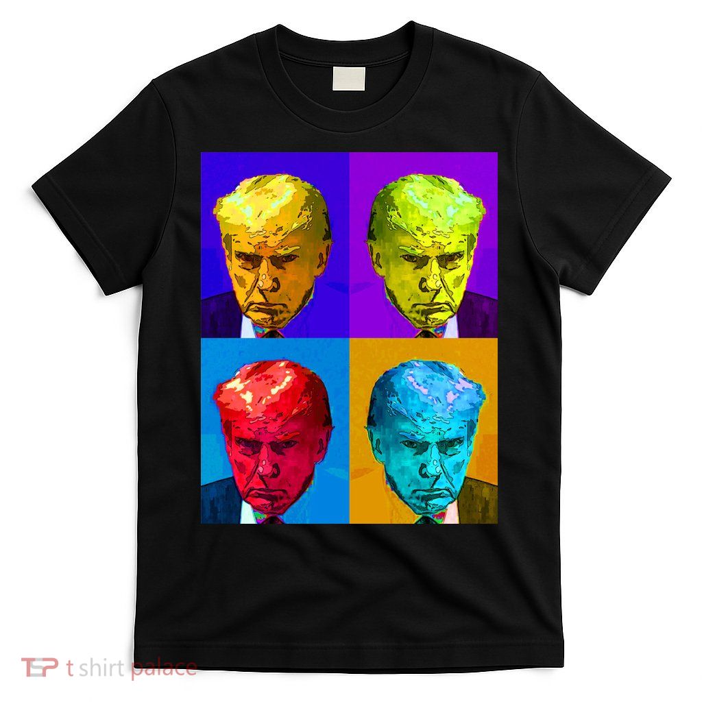 Donald Trump Mug Shot Colorful Pop Art T-Shirt