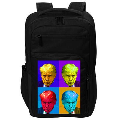 Donald Trump Mug Shot Colorful Pop Art Impact Tech Backpack