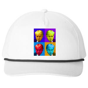 Donald Trump Mug Shot Colorful Pop Art Snapback Five-Panel Rope Hat