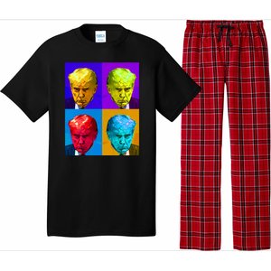 Donald Trump Mug Shot Colorful Pop Art Pajama Set