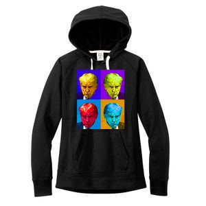 Donald Trump Mug Shot Colorful Pop Art Women's Fleece Hoodie