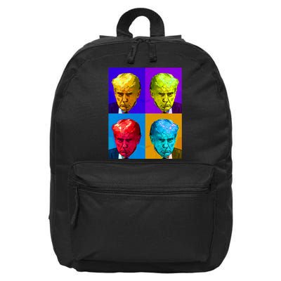 Donald Trump Mug Shot Colorful Pop Art 16 in Basic Backpack