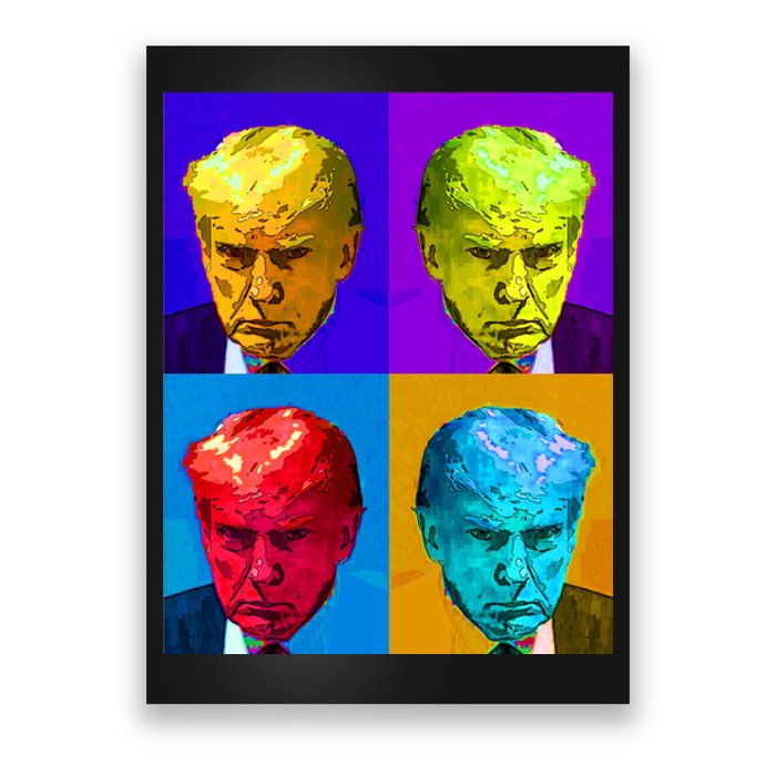 Donald Trump Mug Shot Colorful Pop Art Poster