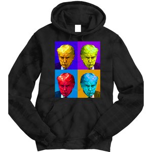 Donald Trump Mug Shot Colorful Pop Art Tie Dye Hoodie