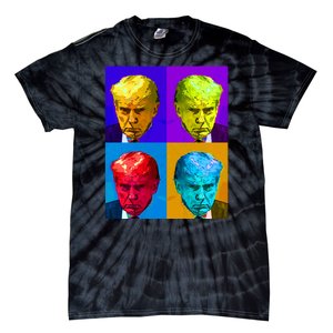 Donald Trump Mug Shot Colorful Pop Art Tie-Dye T-Shirt