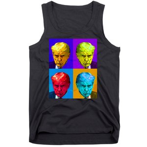 Donald Trump Mug Shot Colorful Pop Art Tank Top