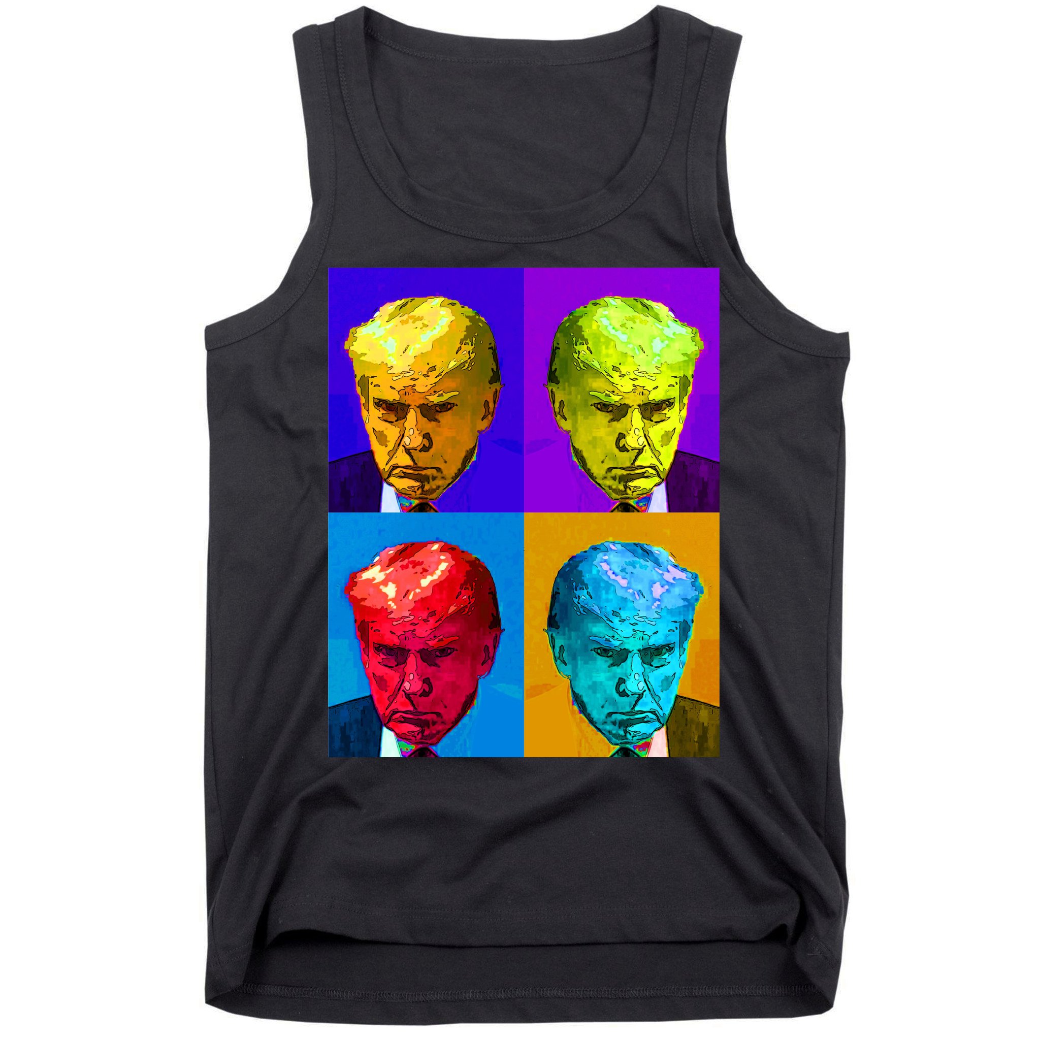 Donald Trump Mug Shot Colorful Pop Art Tank Top