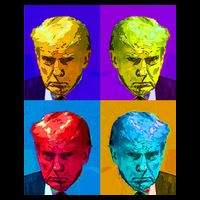 Donald Trump Mug Shot Colorful Pop Art Tank Top
