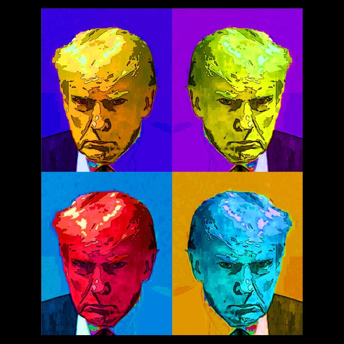Donald Trump Mug Shot Colorful Pop Art Tank Top