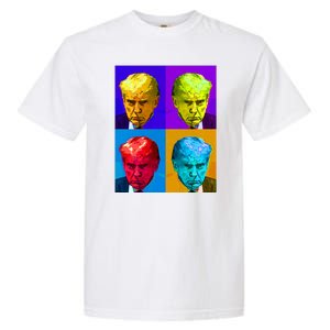 Donald Trump Mug Shot Colorful Pop Art Garment-Dyed Heavyweight T-Shirt